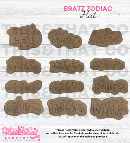 Silicone Mold for Resin | Zodiac Flats