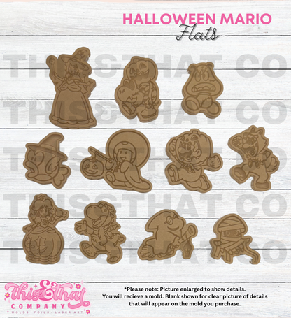 Silicone Mold For Resin |  Halloween Plumber Bros