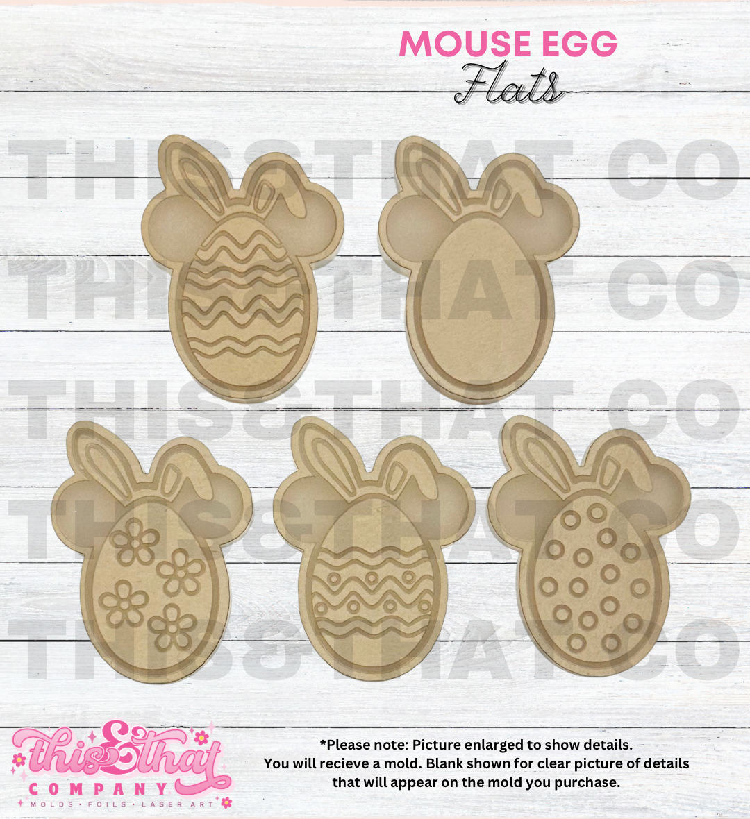 Silicone Mold For Resin | Mouse Ear Easter Eggs