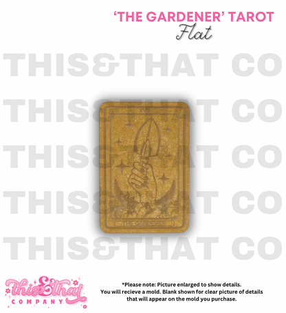 Silicone Mold for Resin | 'The Gardener' Tarot Card