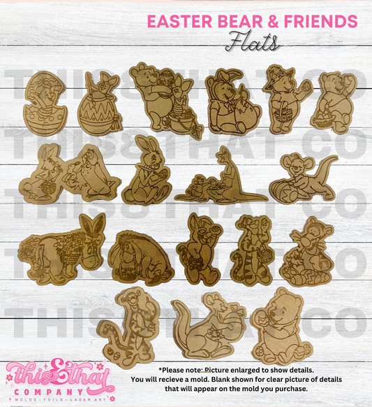 Silicone Mold For Resin | Easter Bear & Friends