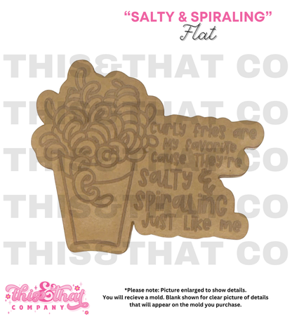 Silicone Mold for Resin | 'Salty & Spiraling' Flat