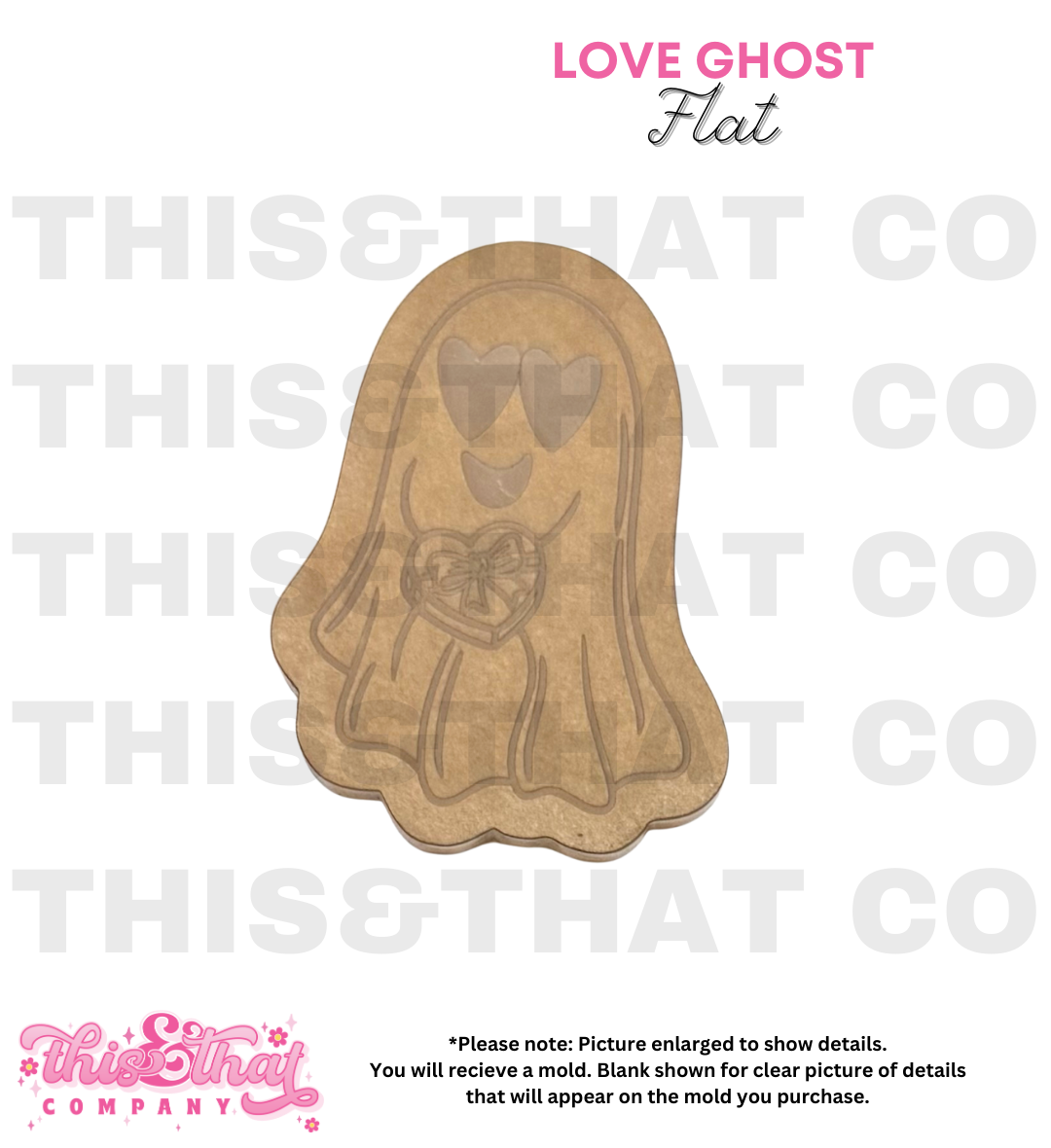 Silicone Mold for Resin | Love Ghost Flat