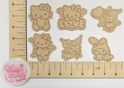 Silicone Mold For Resin | VDay San Friends Flats