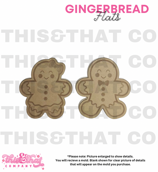 Silicone Mold for Resin | Gingerbread Couple