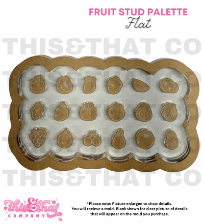 Silicone Mold for Resin | Fruit Stud Palette