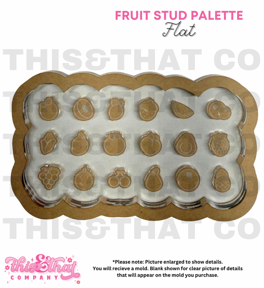 Silicone Mold for Resin | Fruit Stud Palette