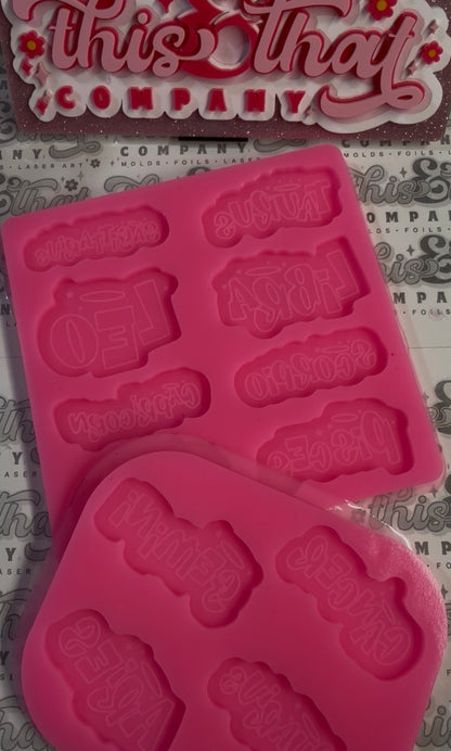 Silicone Mold for Resin | Zodiac Flats