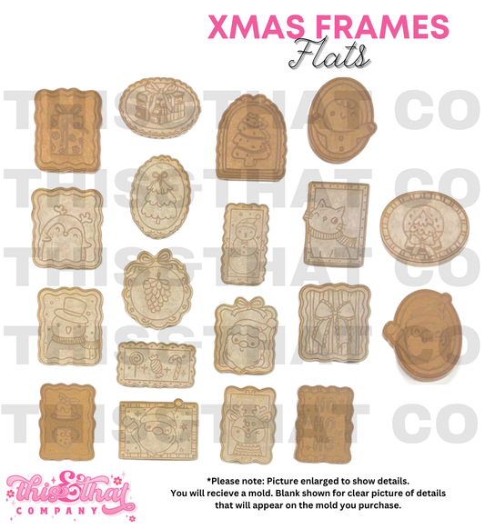 Silicone Mold for Resin | Christmas Frame Flats