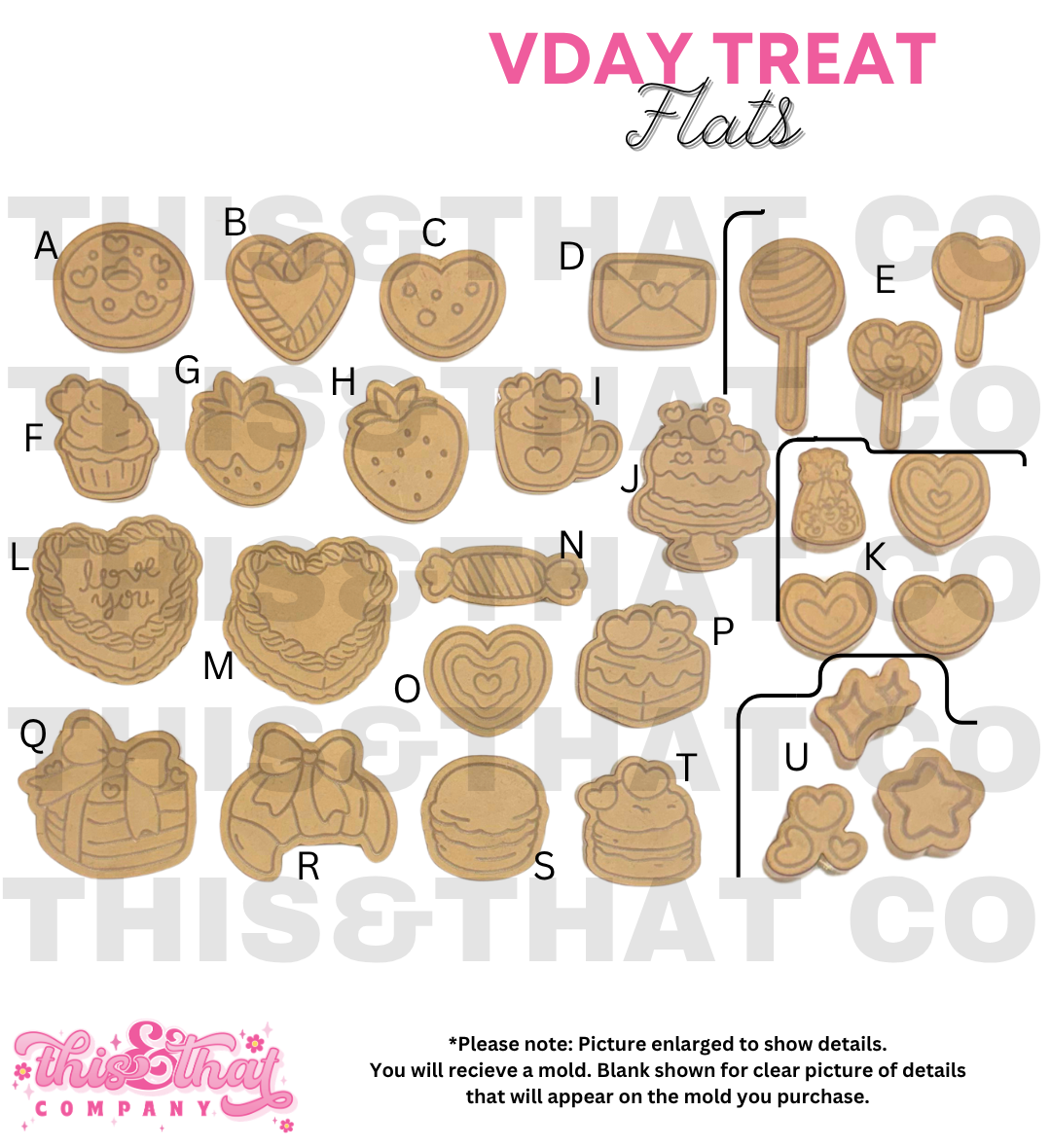 Silicone Mold for Resin | Valentines Day Treat Flats