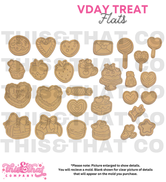 Silicone Mold for Resin | Valentines Day Treat Flats