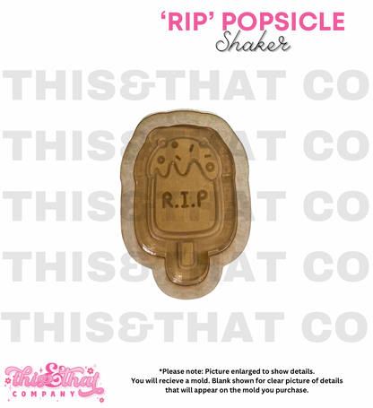 Silicone Mold for Resin | Halloween 'RIP' Popsicle Shaker