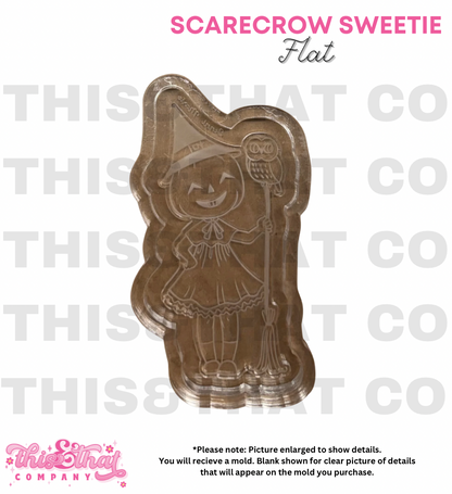 Silicone Mold for Resin | Halloween Scarecrow Sweetie Flat