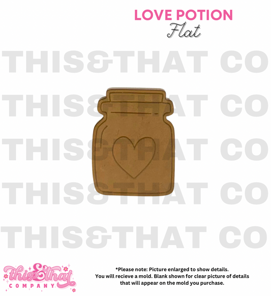 Silicone Mold for Resin | Love Potion Flat