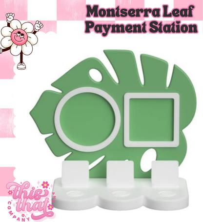 3D Print | Payment Station | FULLY CUSTOMIZABLE | Monstera Leaf