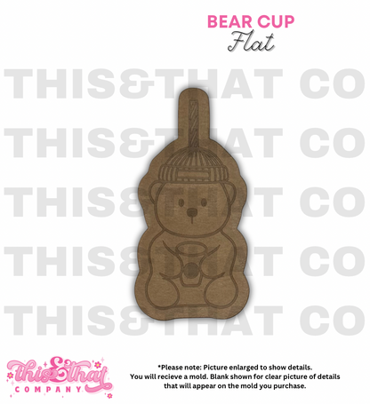 Silicone Mold for Resin | Bear Cup Flat