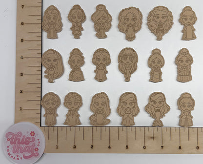 Silicone Mold For Resin | Chibi Princesses