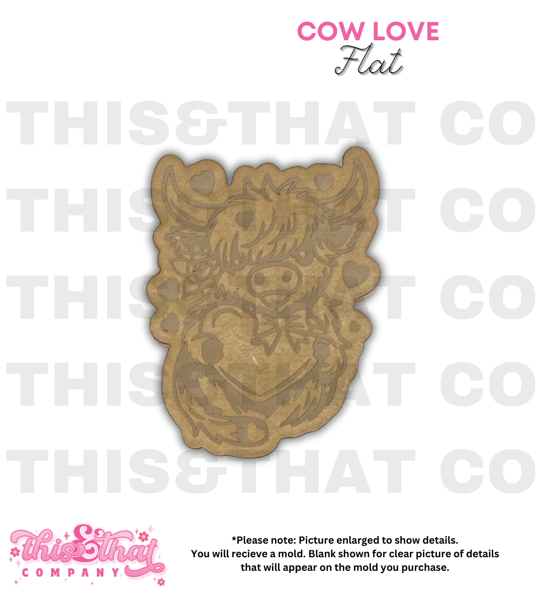 Silicone Mold for Resin | Cow Love Flat