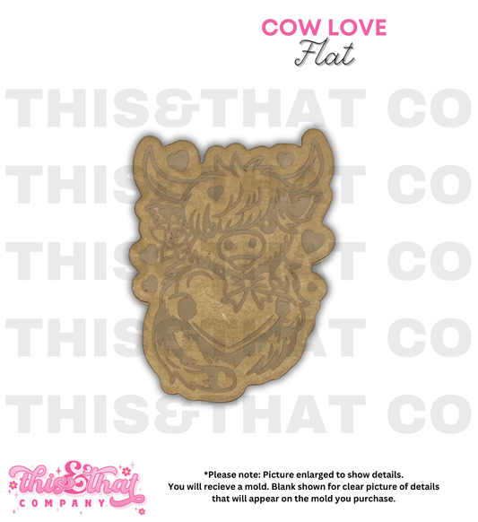 Silicone Mold for Resin | Cow Love Flat