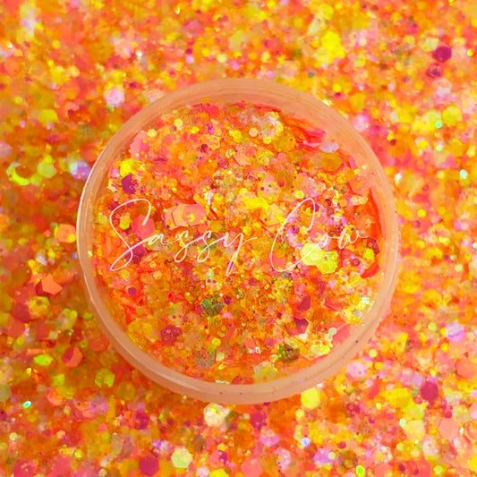 PINK LEMONADE - Chunky Iridescent Mixed Glitter