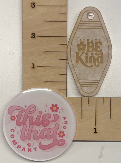 Silicone Mold For Resin | 'Be Kind' Retro Motel Keychain