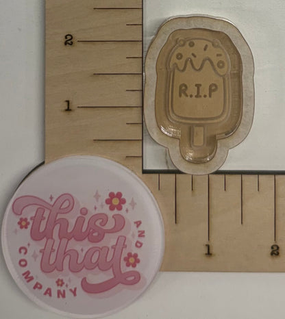 Silicone Mold for Resin | Halloween 'RIP' Popsicle Shaker
