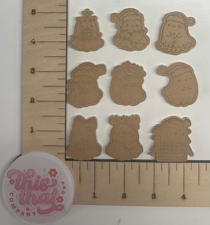 Silicone Mold for Resin | Christmas Ghost Flats