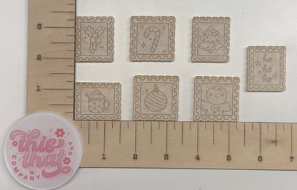 Silicone Mold for Resin | Christmas Stamp Flats