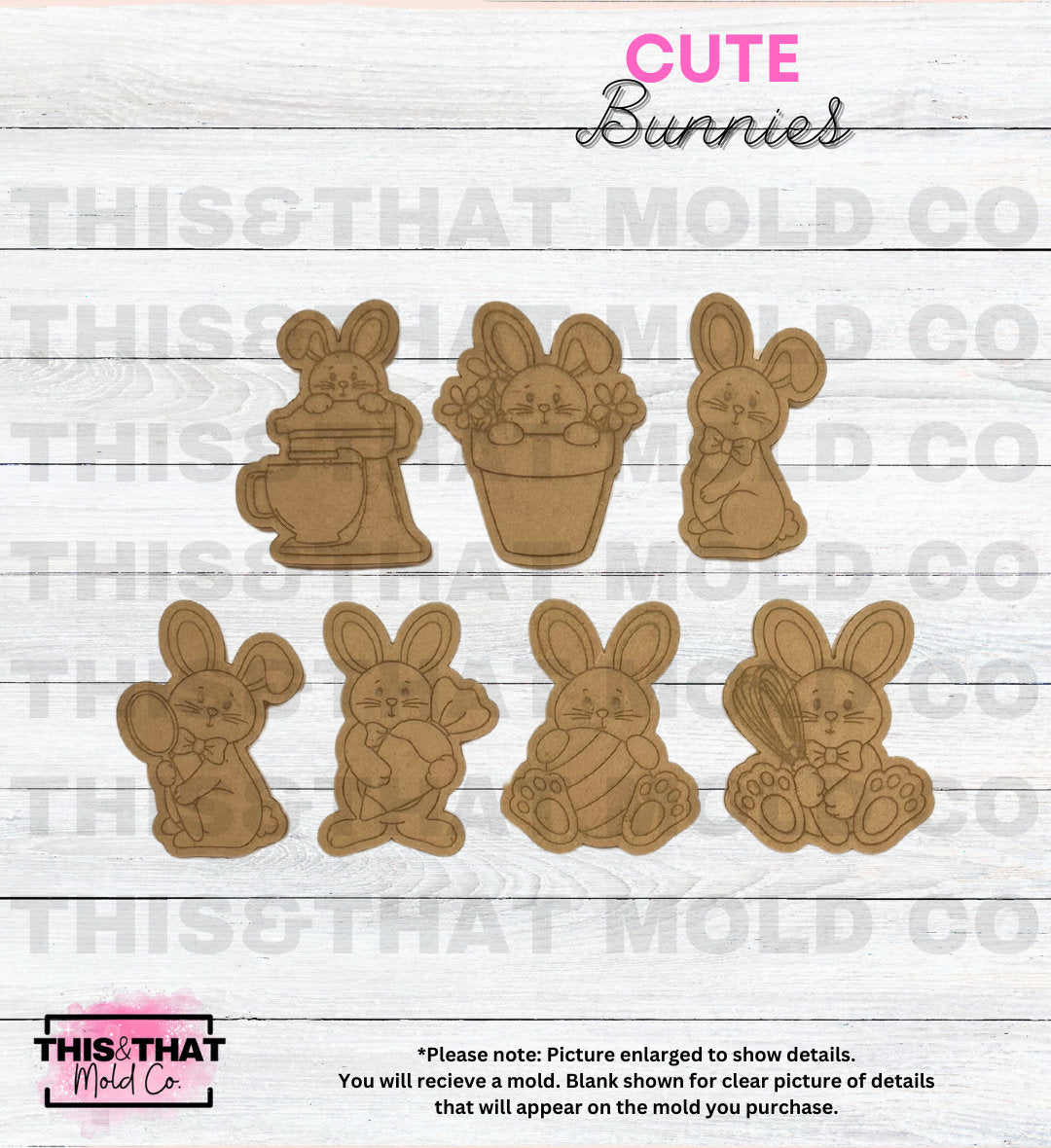 Silicone Mold For Resin | Cute Bunnies
