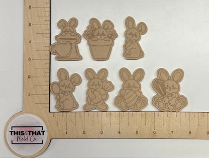 Silicone Mold For Resin | Cute Bunnies