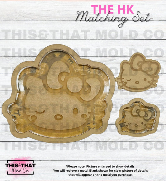 Silicone Mold For Resin | Kawaii Cat Tray, Shaker, Flat Set
