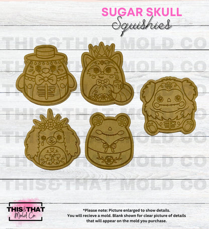 Silicone Mold For Resin | Sugar Skull Squishies