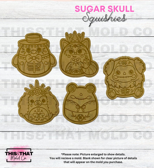 Silicone Mold For Resin | Sugar Skull Squishies