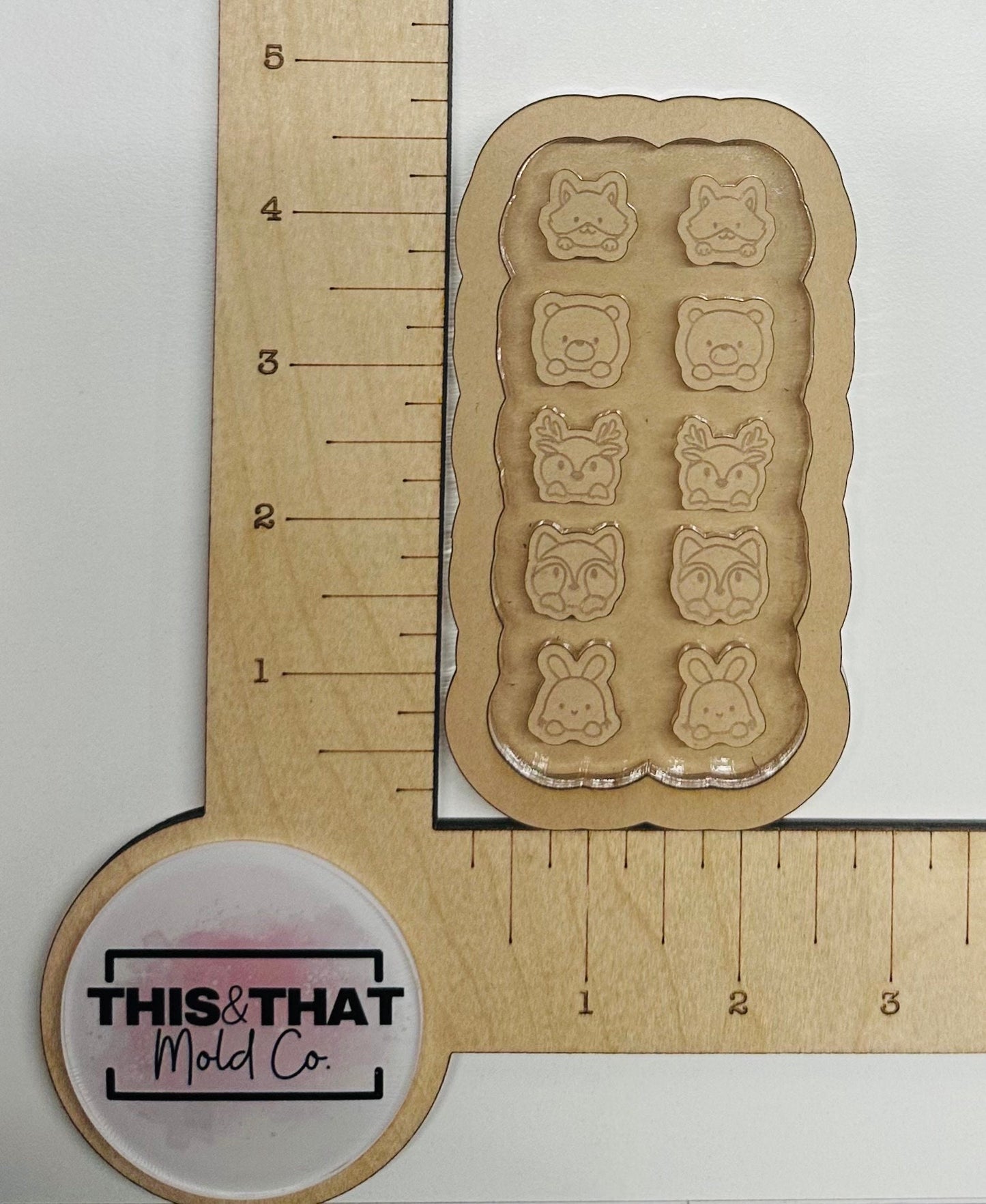 Silicone Mold For Resin | Cute Forest Animal Studs/Bits