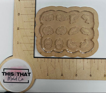 Silicone Mold For Resin | Ocean Animal Studs/Bits