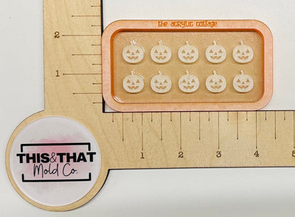 Silicone Mold For Resin | Jack O Lantern Studs/Bits