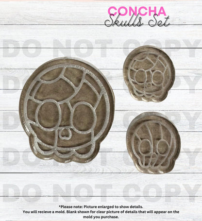 Silicone Mold For Resin | Concha Skulls
