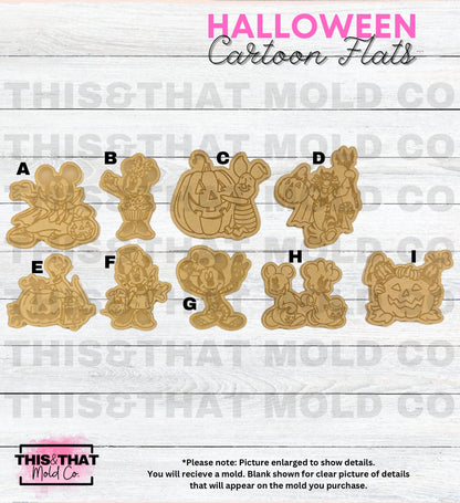 Silicone Mold For Resin | Halloween Mouse & Friends