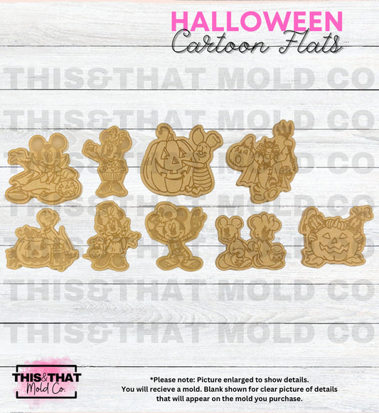 Silicone Mold For Resin | Halloween Mouse & Friends