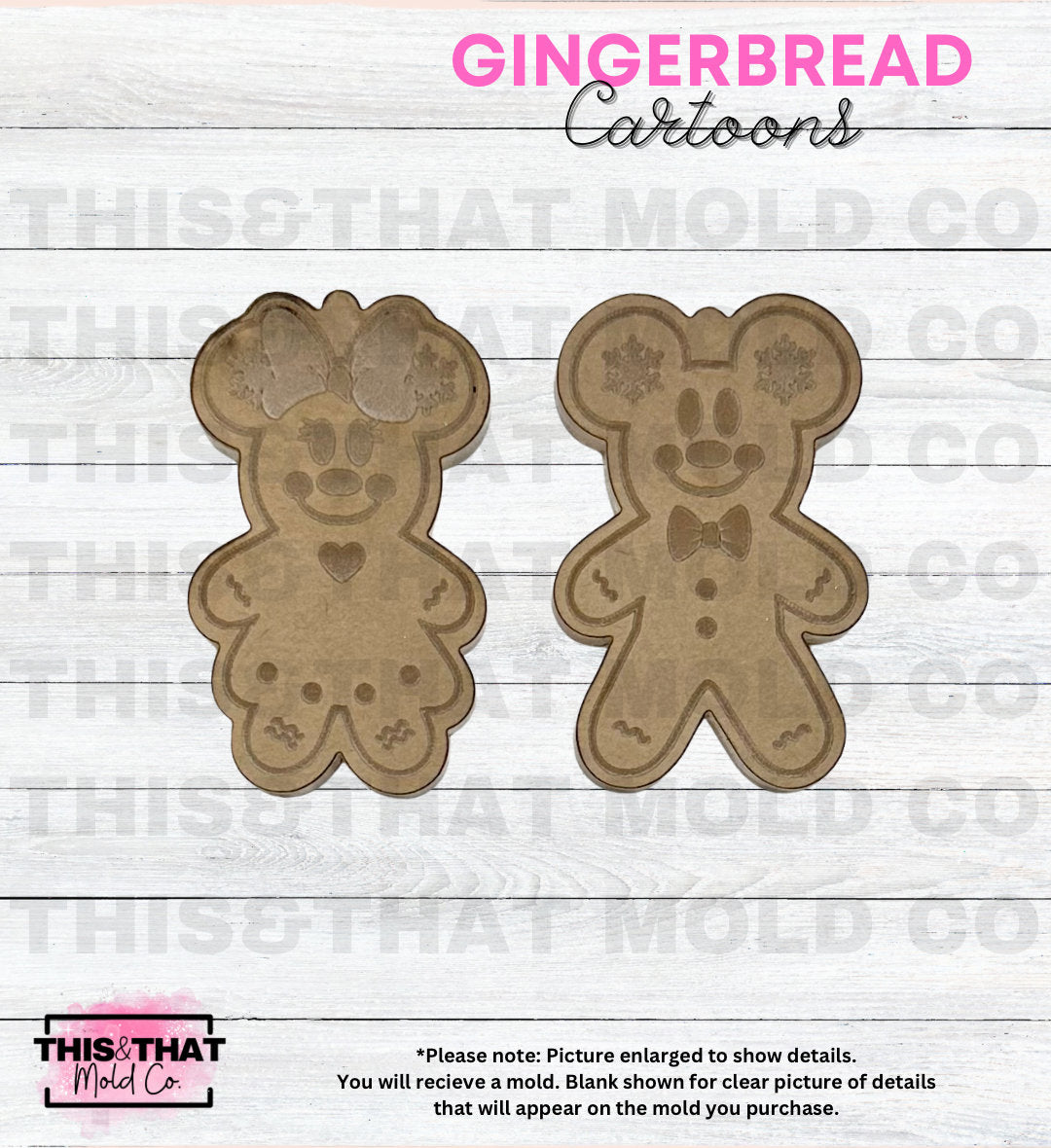 Silicone Mold For Resin | Gingerbread Mouse