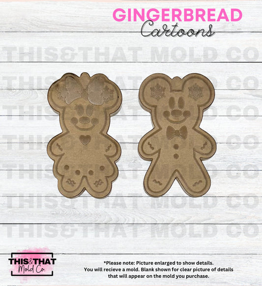 Silicone Mold For Resin | Gingerbread Mouse