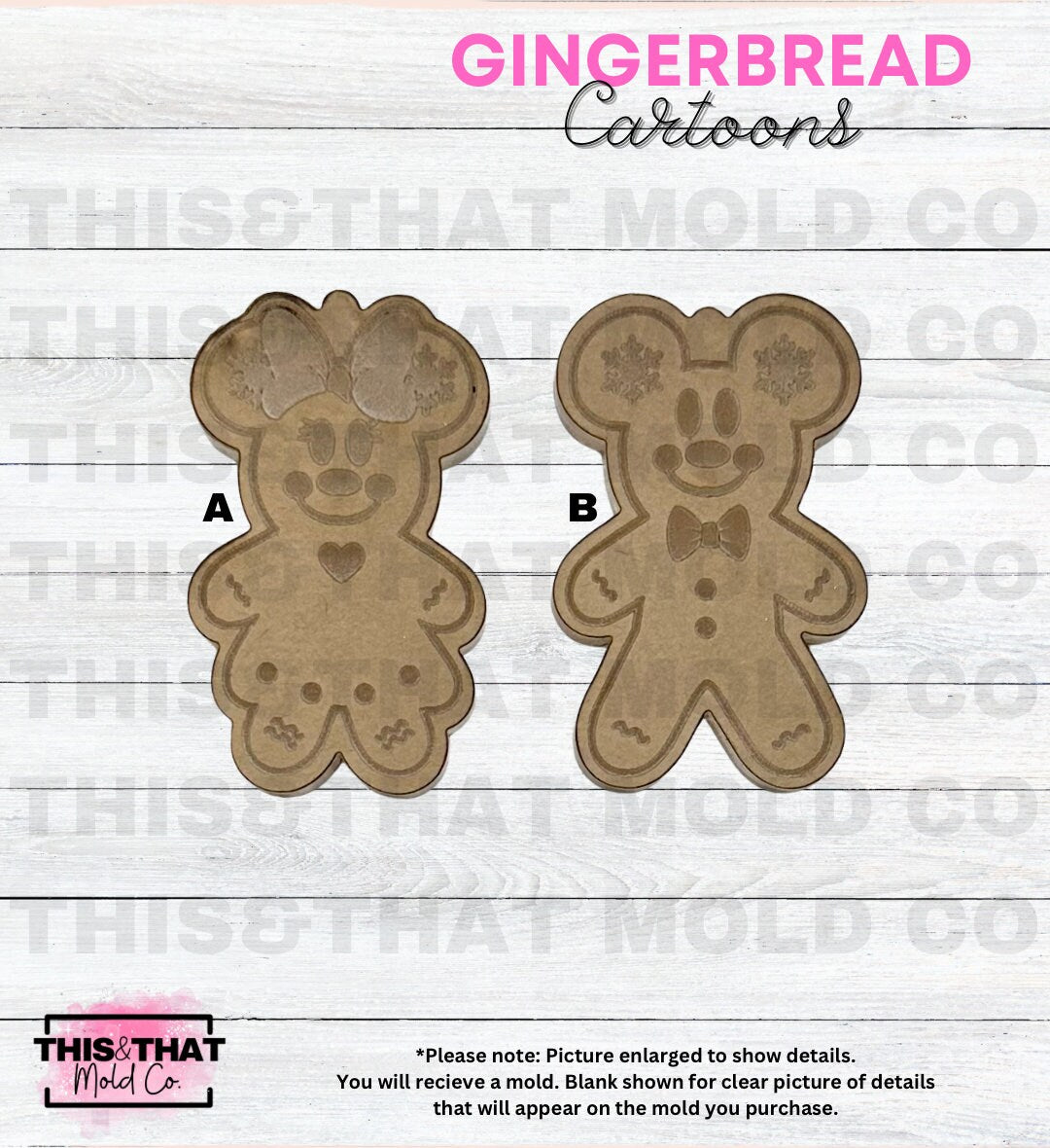 Silicone Mold For Resin | Gingerbread Mouse
