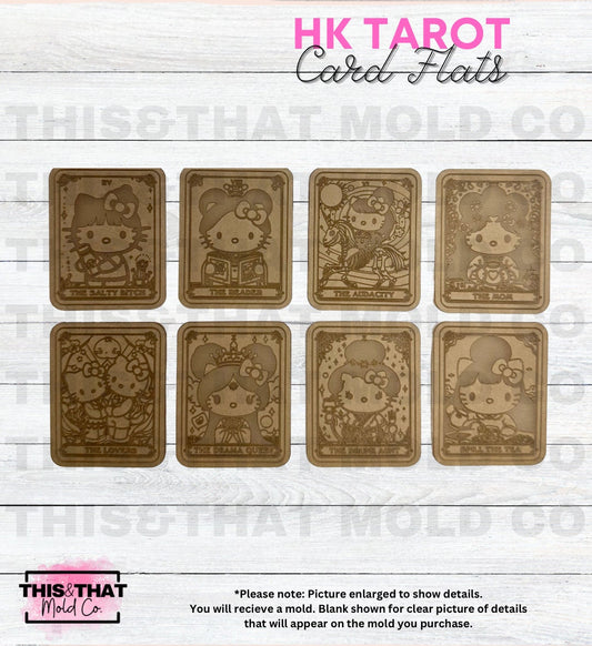 Silicone Mold For Resin | Kawaii Cat Tarot Cards