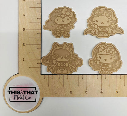 Silicone Mold For Resin | Kawaii Cat Super Hero