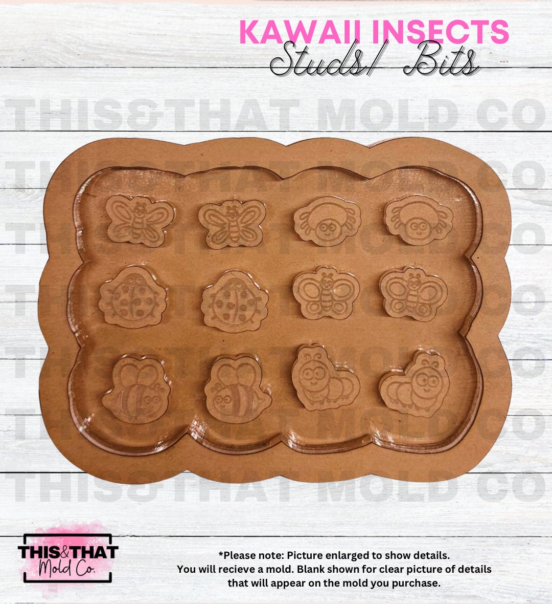 Silicone Mold For Resin | Kawaii Insects Studs/Bits