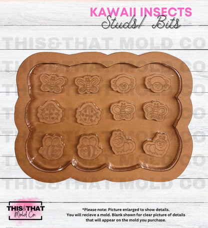 Silicone Mold For Resin | Kawaii Insects Studs/Bits