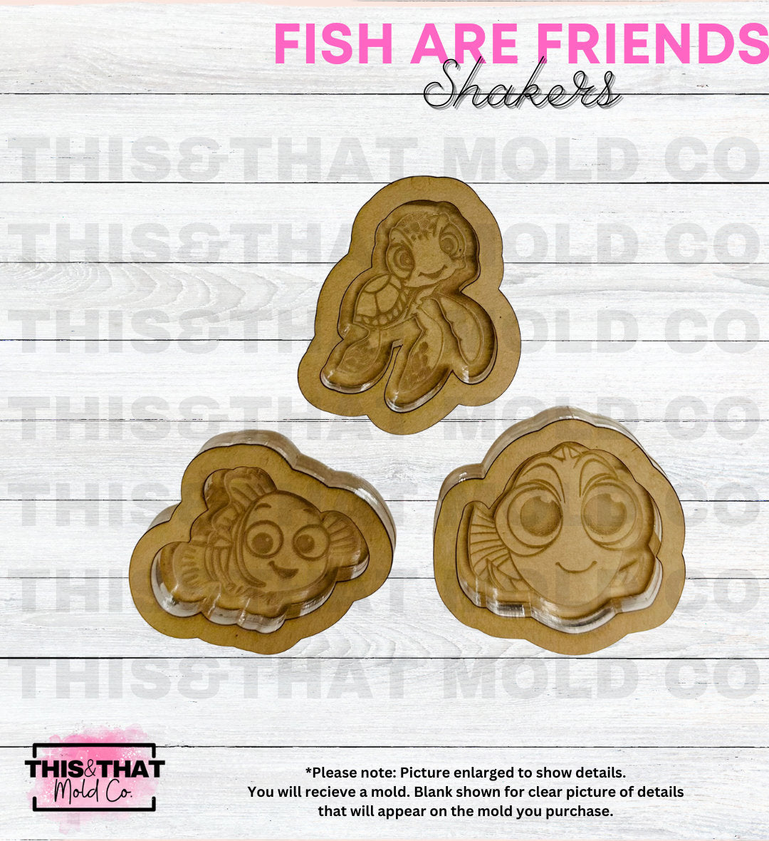 Silicone Mold For Resin | Fish are Friends Shakers