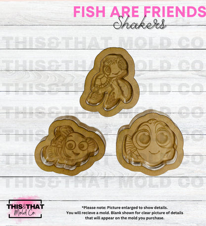 Silicone Mold For Resin | Fish are Friends Shakers