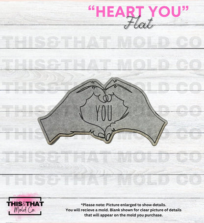 Silicone Mold | "Heart You" Flat