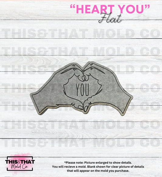 Silicone Mold | "Heart You" Flat